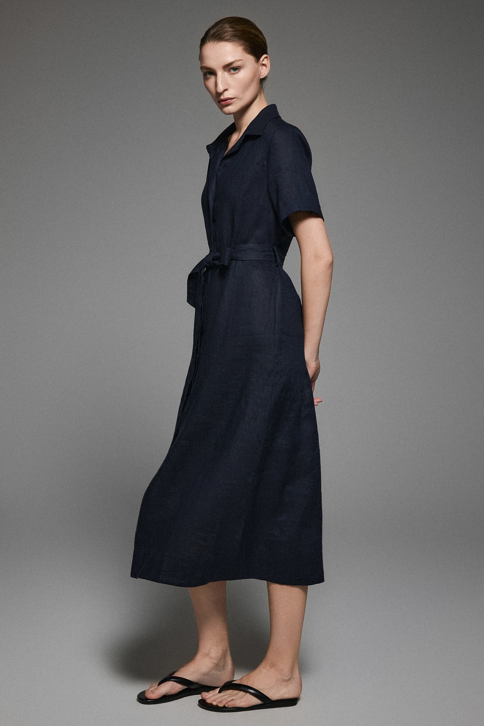 Classic Linen Maxi Dress product photo from Orolay