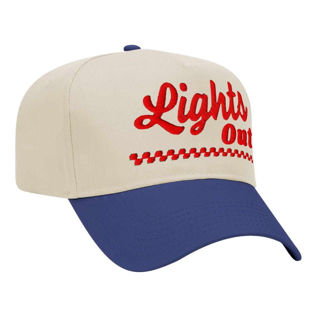 Lights Out | 3D Embroidered Two-Toned Baseball Hat product photo from Formula Fanatics