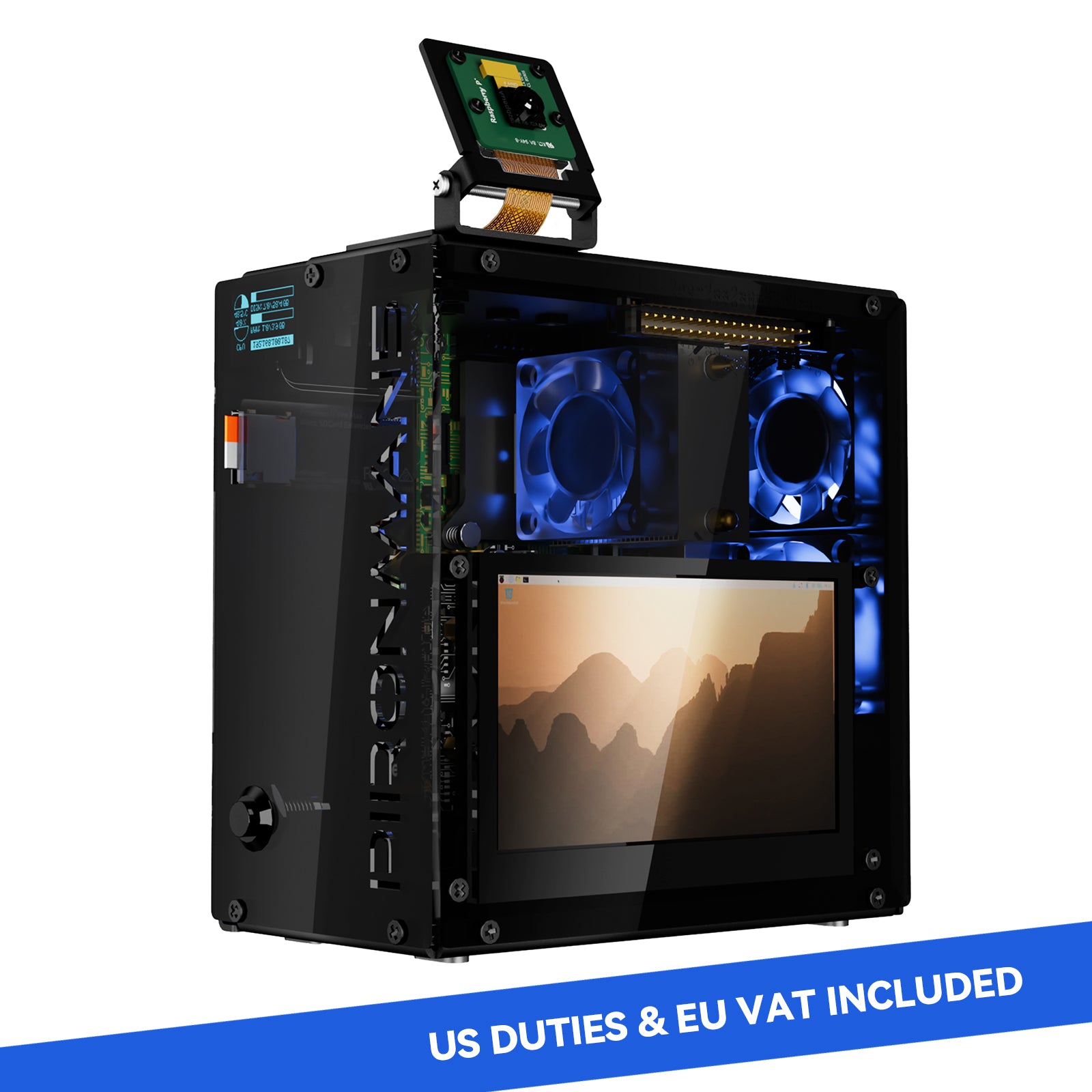 Pironman 5 Pro Max Mini Pc Case With Touch Screen For Raspberry Pi 5 product photo from SunFounder