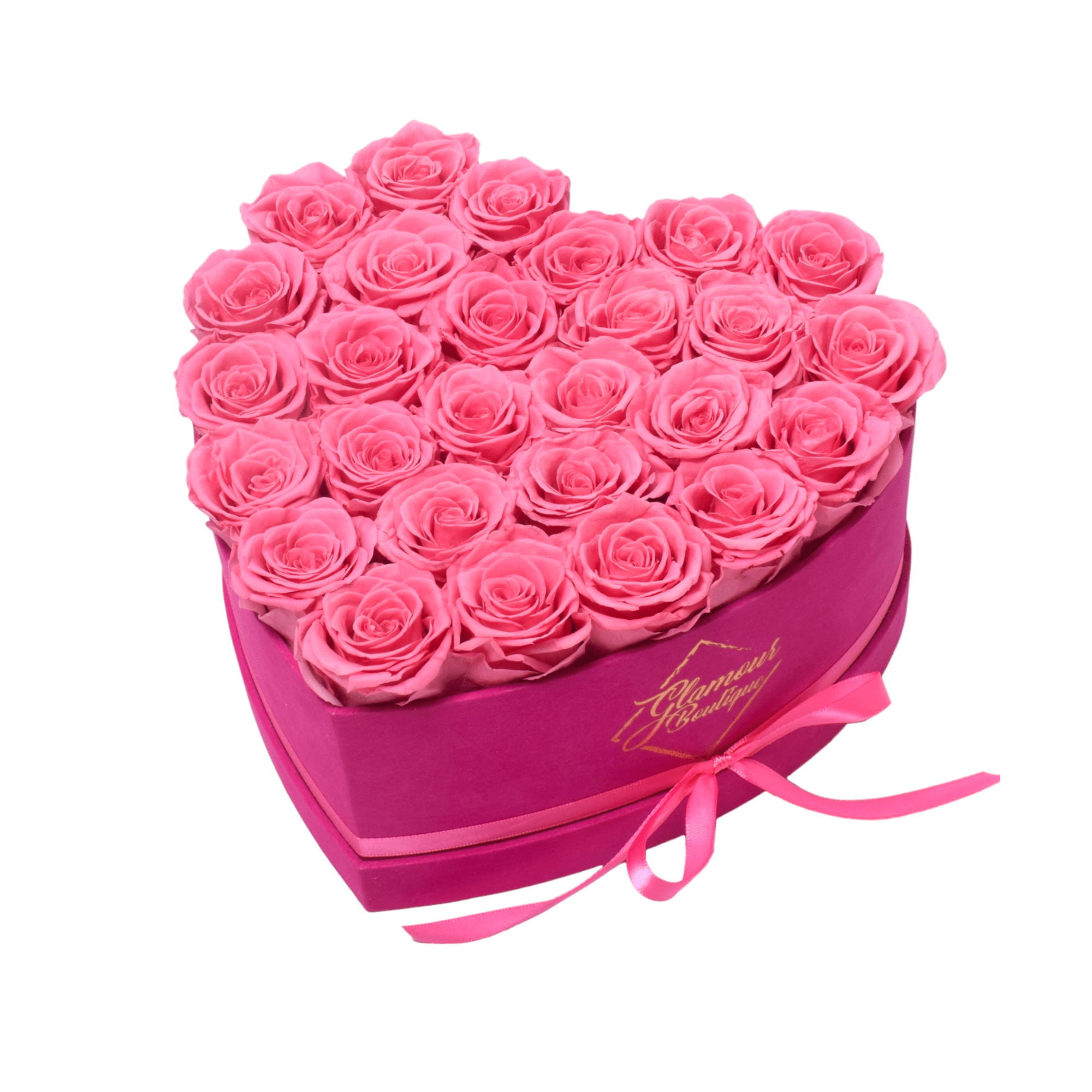 BarBe Heart Box | 27 Pink Roses$79.95 product photo from Glamourboutique