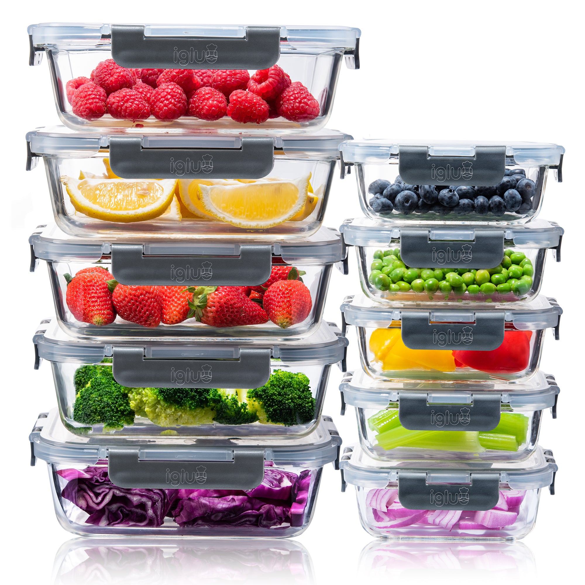 Glass Food Storage Containers 10 Pack product photo from Igluumealprep