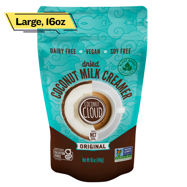Original Coffee Creamer Coconut Milk Powder Delicious Dairy Free 16 Oz product photo from Coconut Cloud