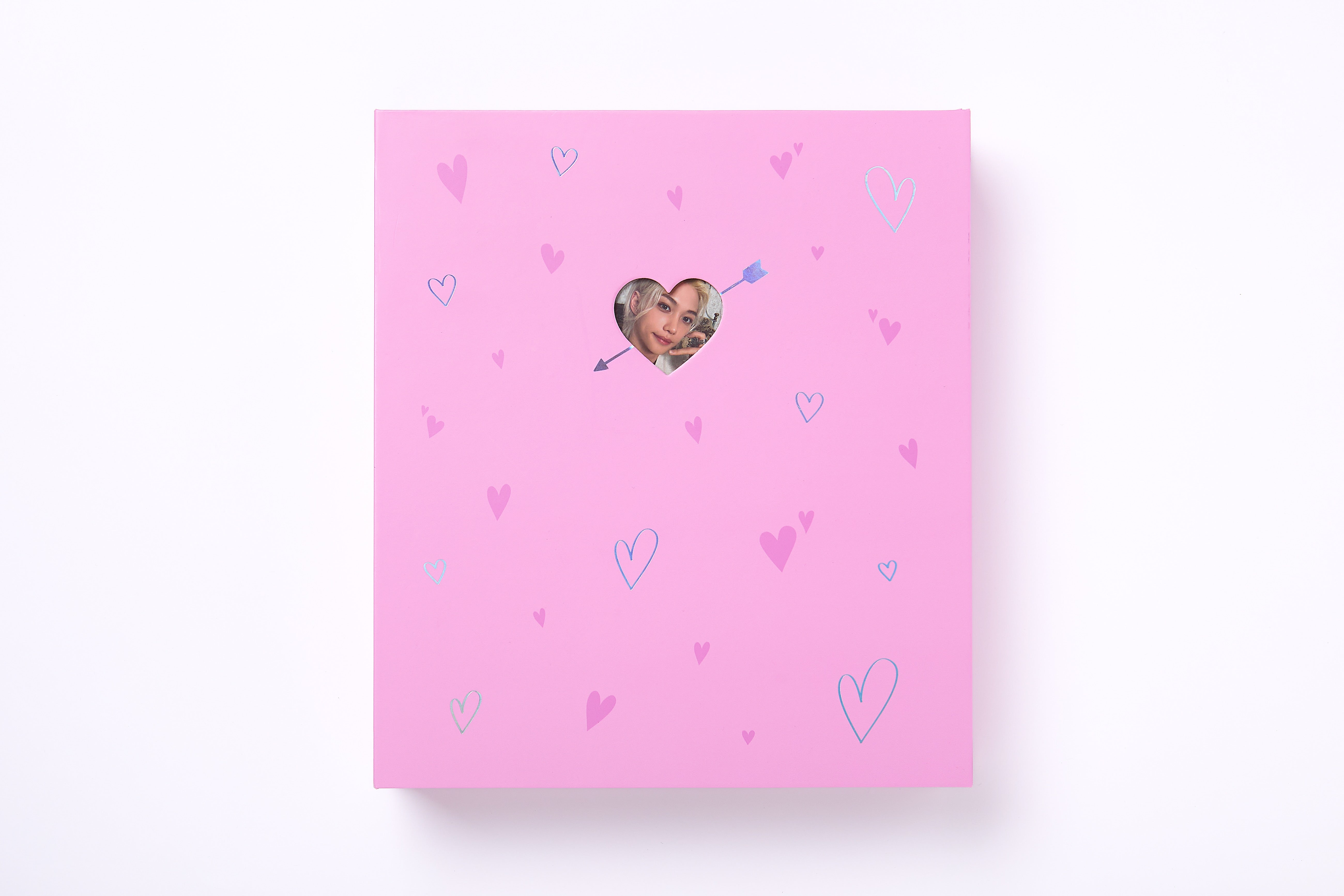 A4 Binder Pink Heart product photo from Kpopstationery