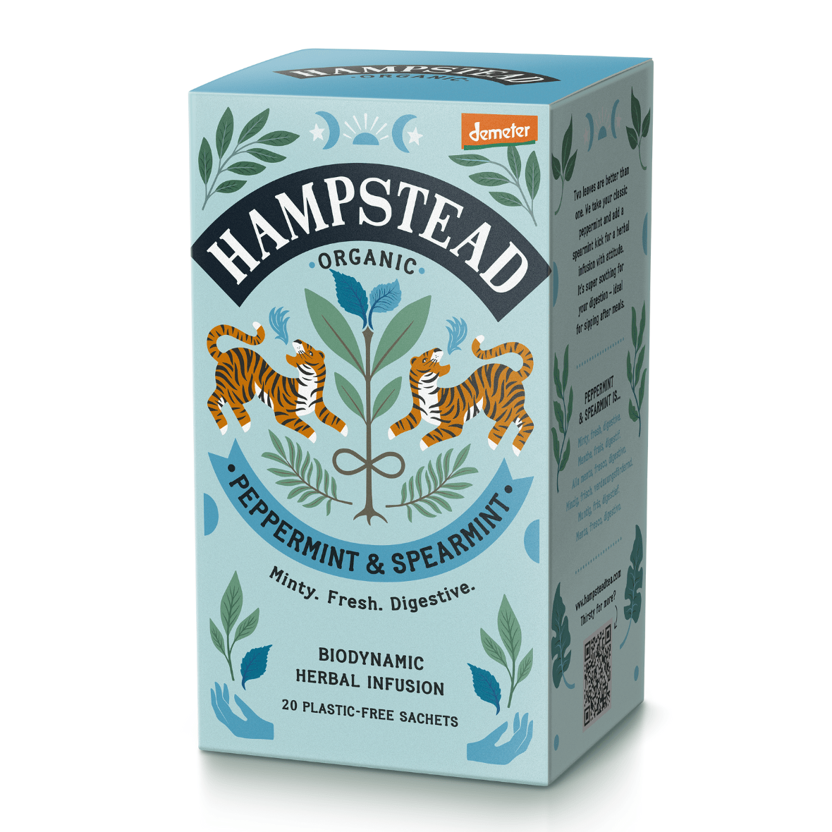 Organic Peppermint & Spearmint Tea Bags - Hampstead Tea product photo from ALCAMI ELEMENTS