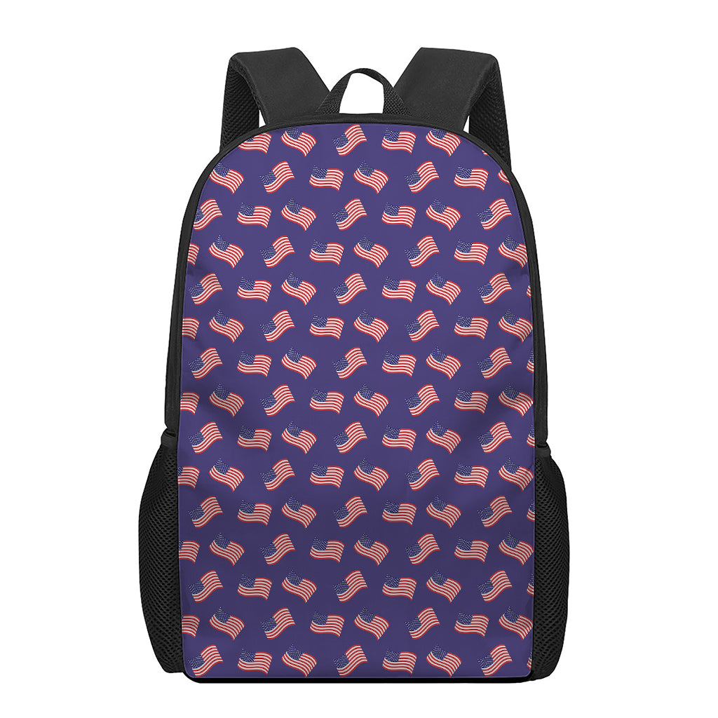 4th of July American Flag Pattern Print 17 Inch Backpack product photo from Gearfrost