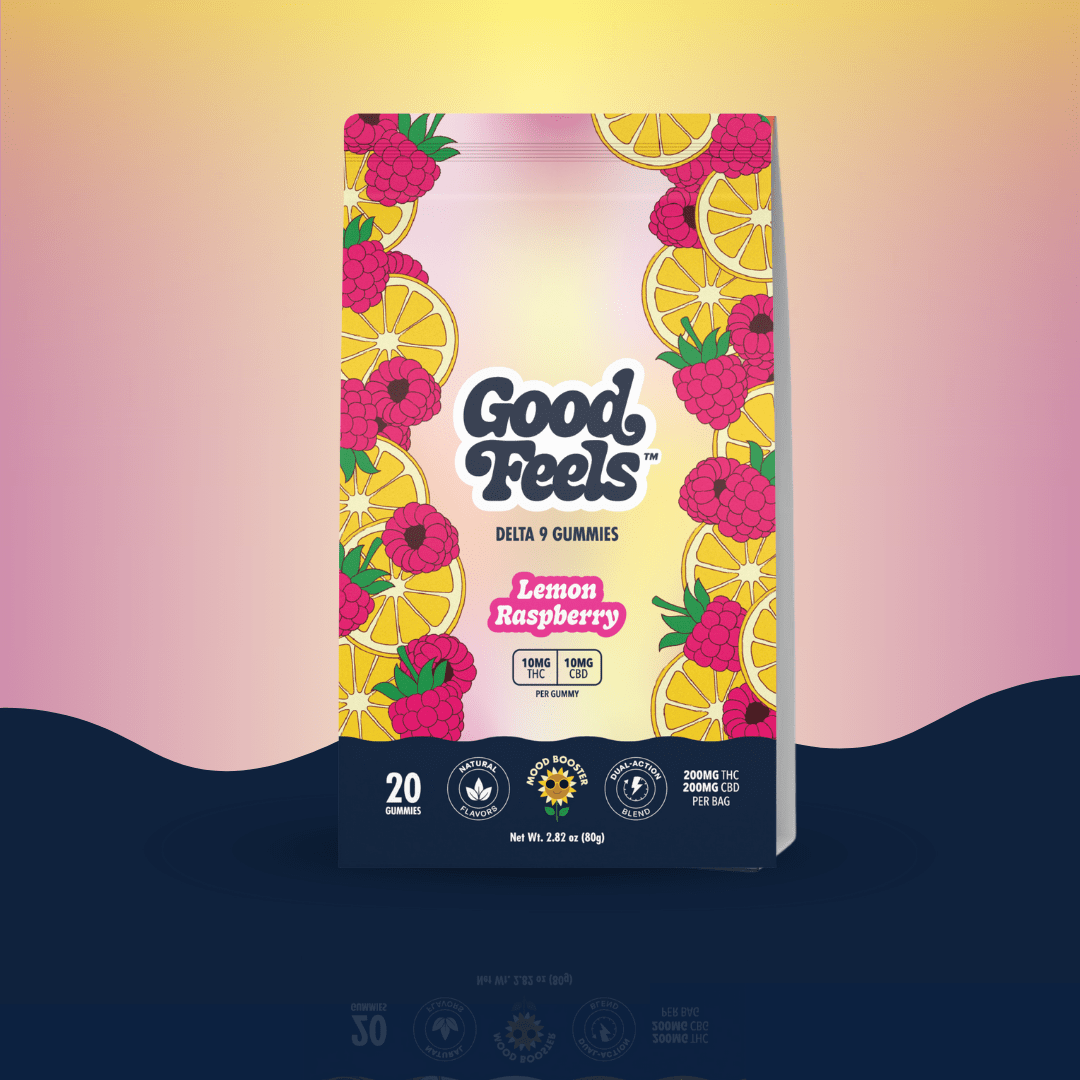 Lemon Raspberry 10mg THC + CBD Gummies product photo from Getgoodfeels