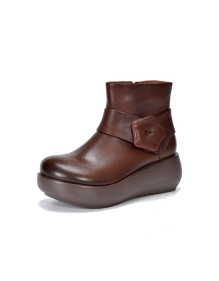 Save 0% Save % Winter Autumn Comfortable Wide Toe Box Platform Boots product photo from Obiono