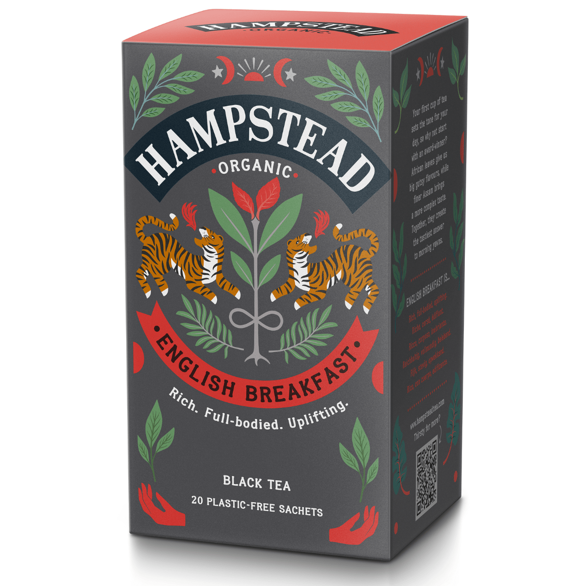 Organic English Breakfast Tea Bags - Hampstead Tea product photo from ALCAMI ELEMENTS