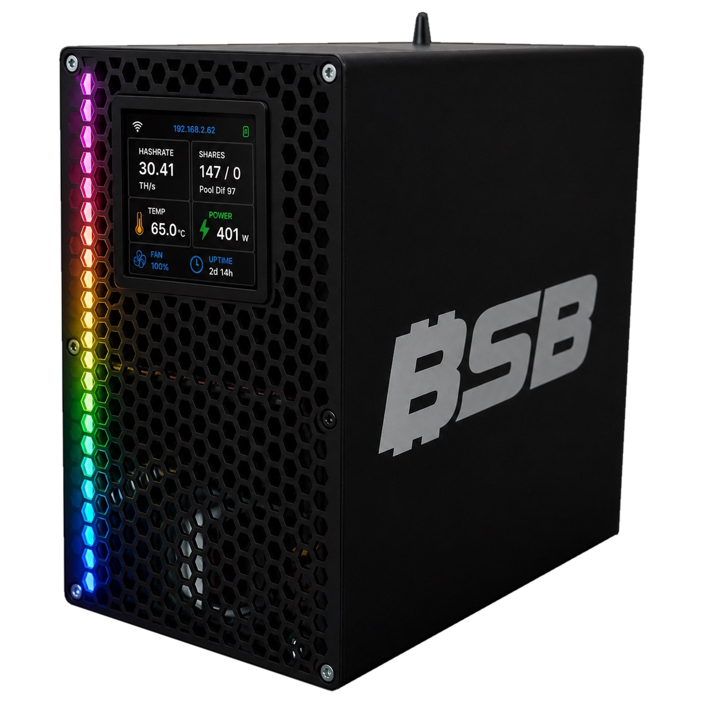 Home miner · BSB BSB B30 · 30 TH/s$799 · $27 a terahash Shop now product photo from Heliumdeploy