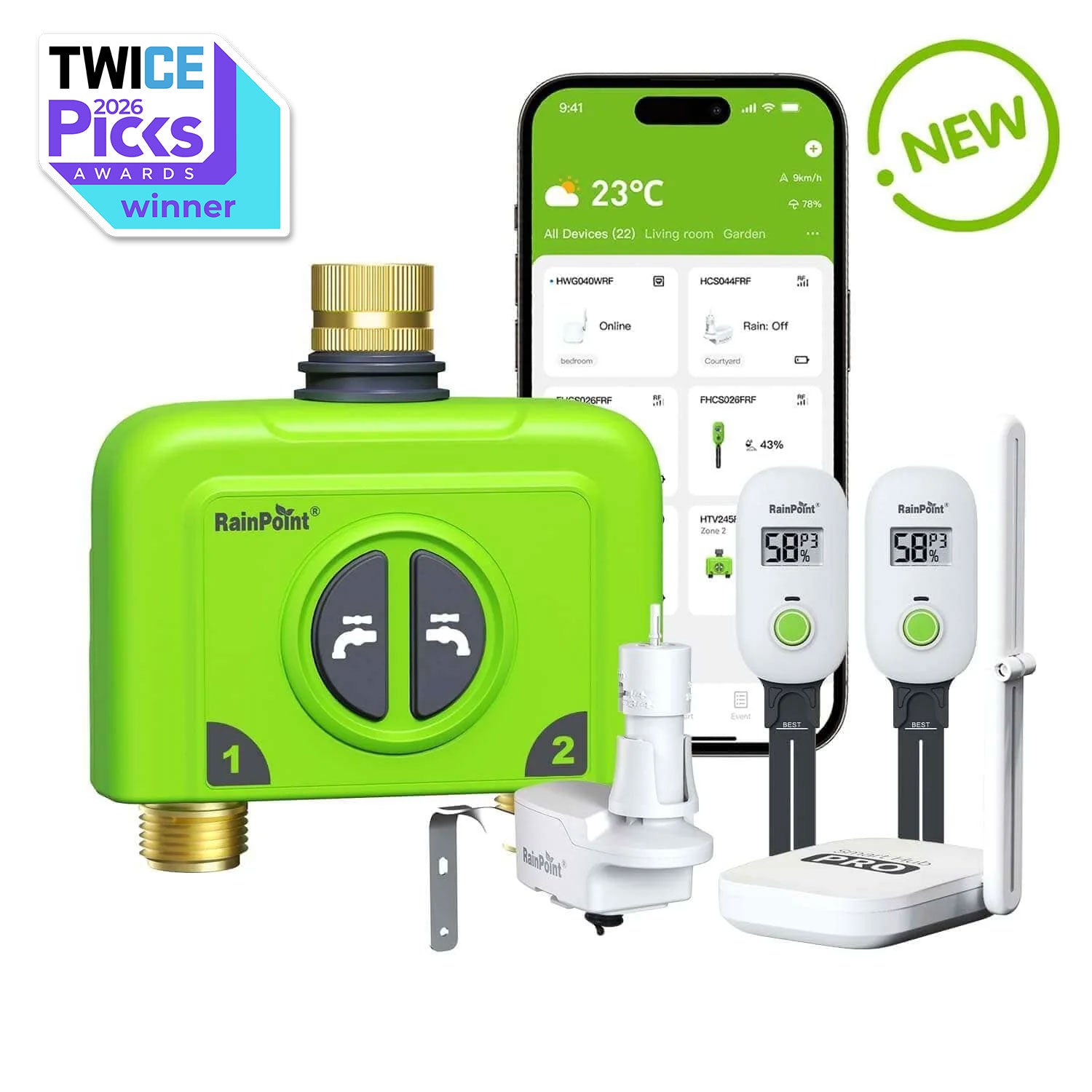 The First All In One Smart Home Irrigation System For Effortless Sustainable Watering product photo from RainPoint