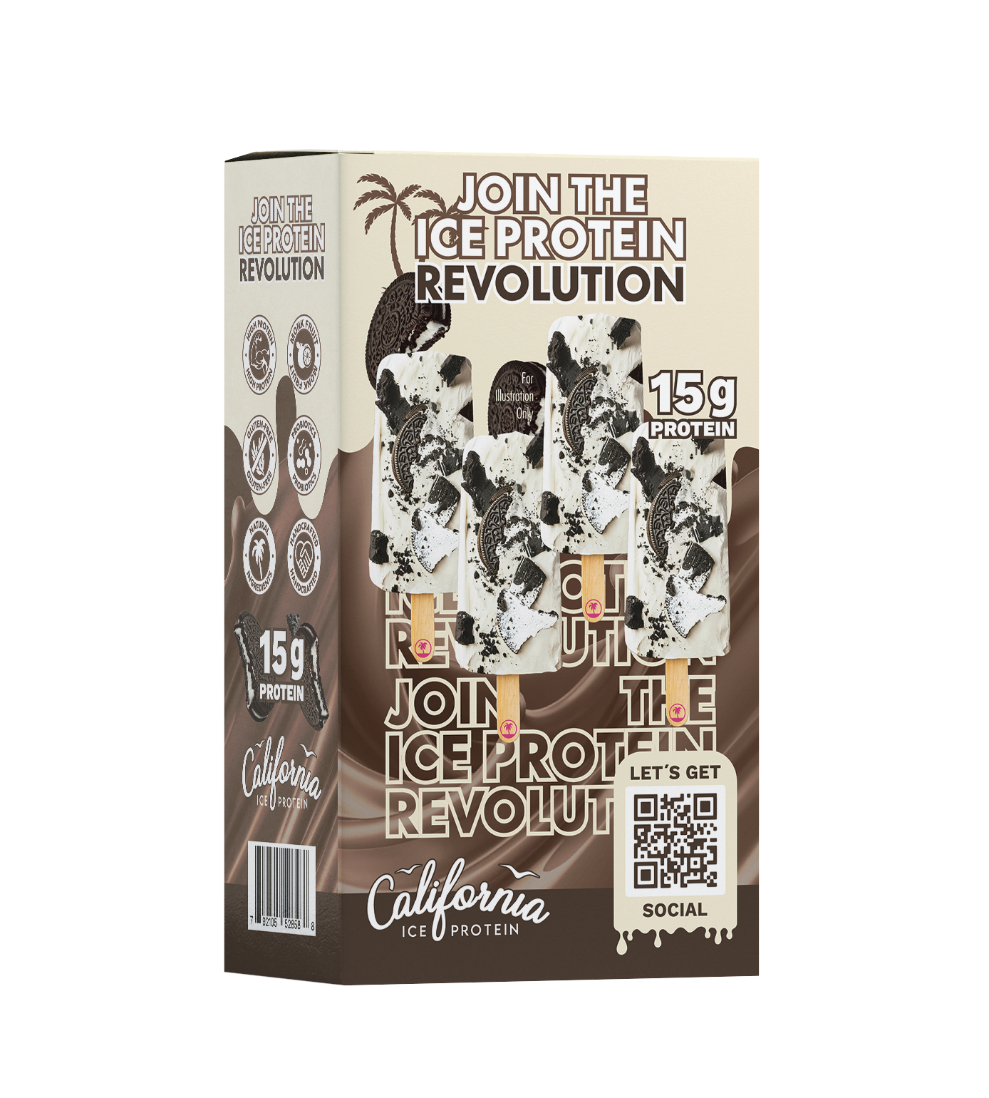 Coliseum_Cookies_Cream product photo from California Ice Protein