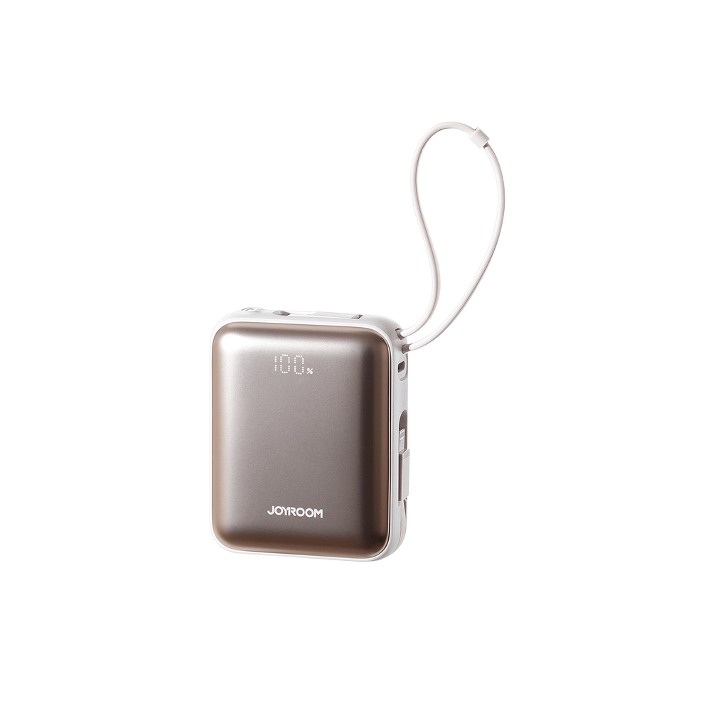 JOYROOM JR-PBF27 22.5W Pocket Size Travel Mini Power Bank with Built-in Cable 10000mAh product photo from JOYROOM