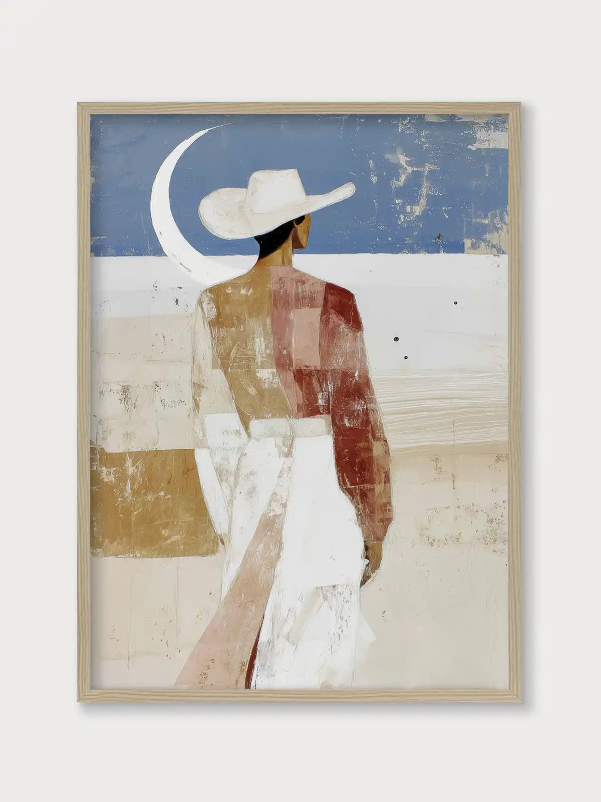 Cowboy under the Moon - Nomadart product photo from Nomadart