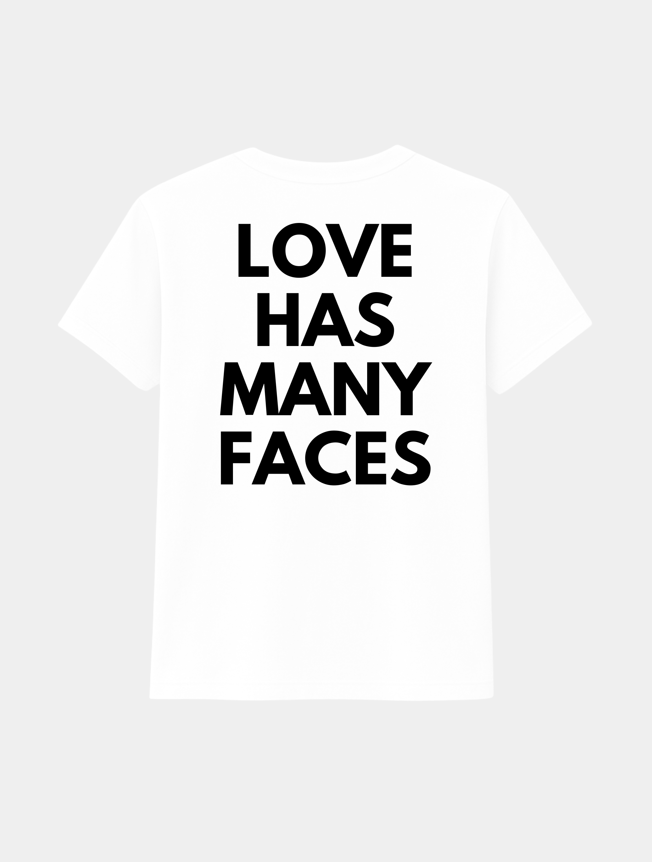 LOVE HAS MANY FACES TEE product photo from Lauthelabel