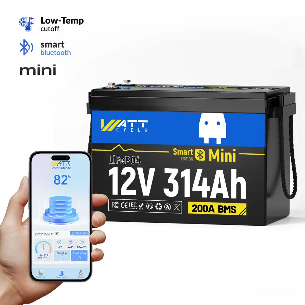12V 300Ah Lithium Battery Bluetooth product photo from Wattcycle