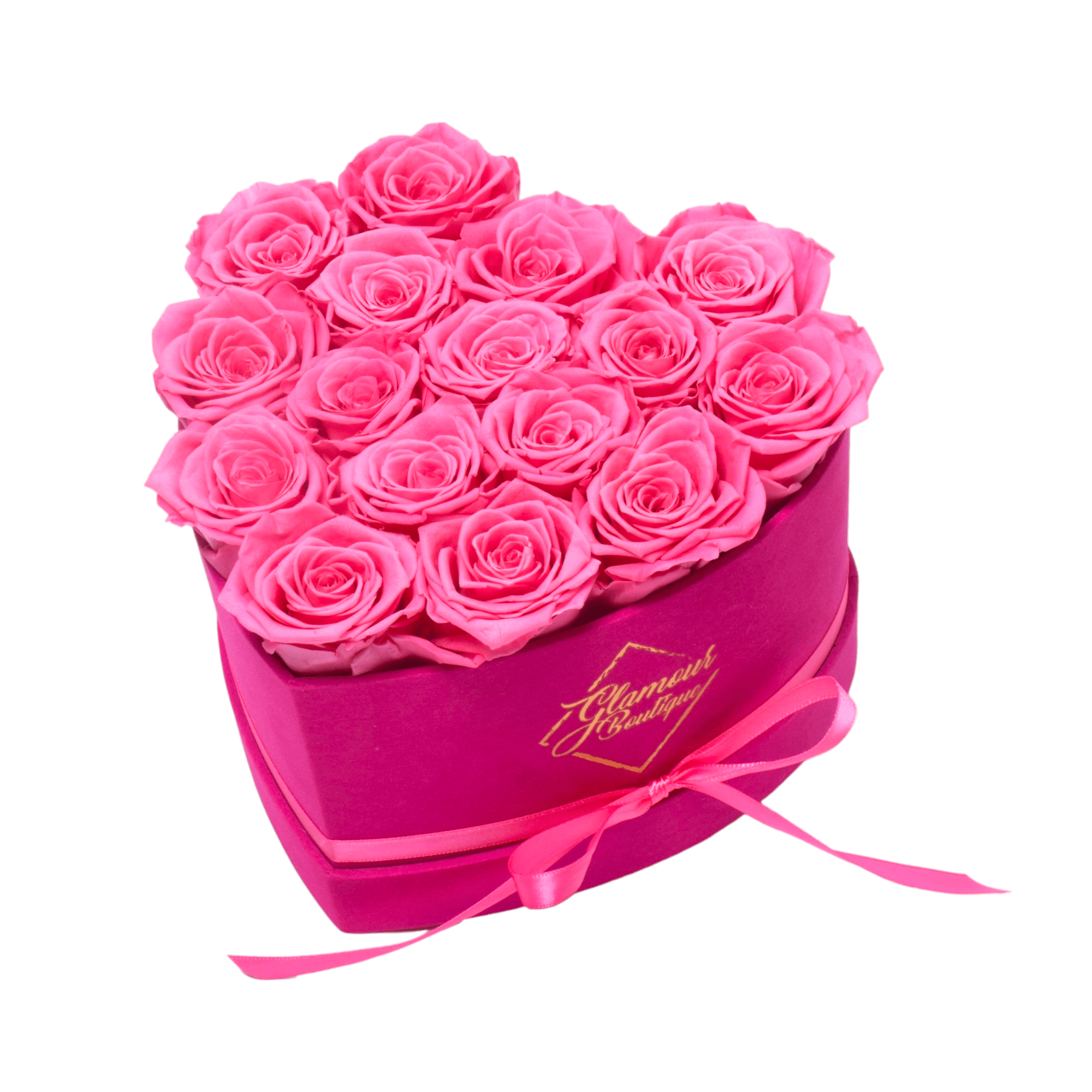 BarBe Heart Box | 16 Pink Roses$59.95 product photo from Glamourboutique