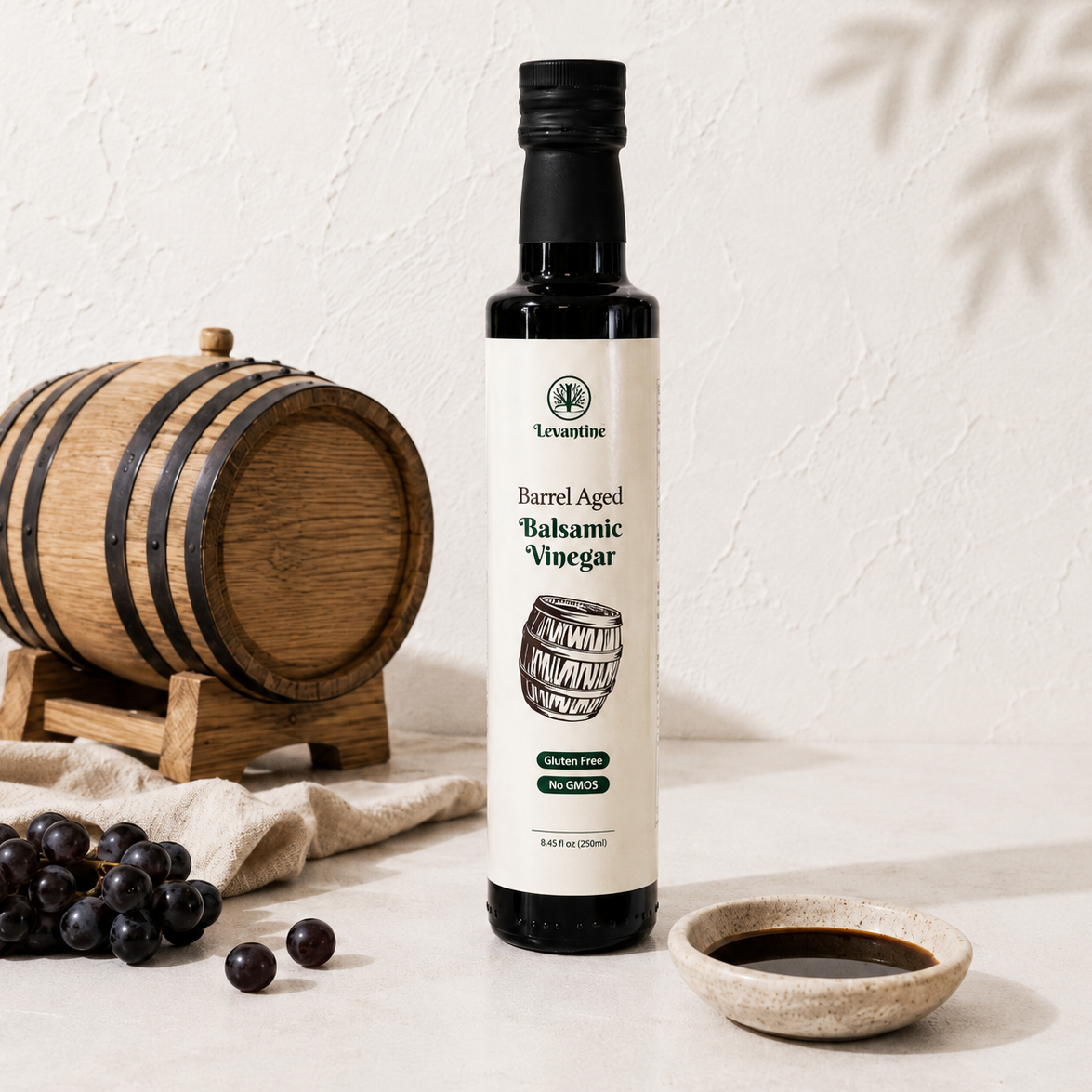 Bottle of Barrel Aged Balsamic Vinegar product photo from Levantinegoods