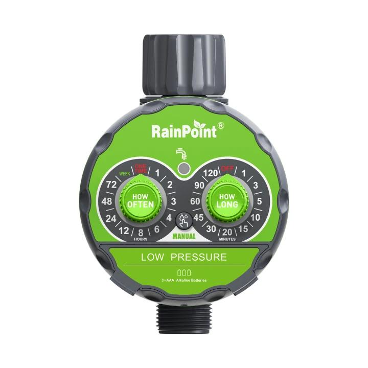 Rainpoint Free Flow Water Timer Gravity Drip Irrigation For Rain Tanks Pots Battery Powered Ipx5 product photo from RainPoint
