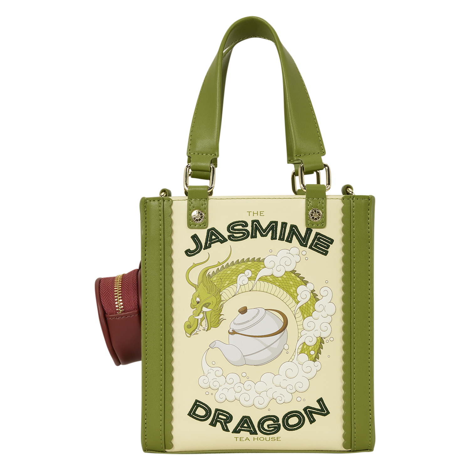 Loungefly Avatar: The Last Airbender Jasmine Dragon Mini Tote Crossbody Bag with Coin Bag product photo from Circleofhopeboutique