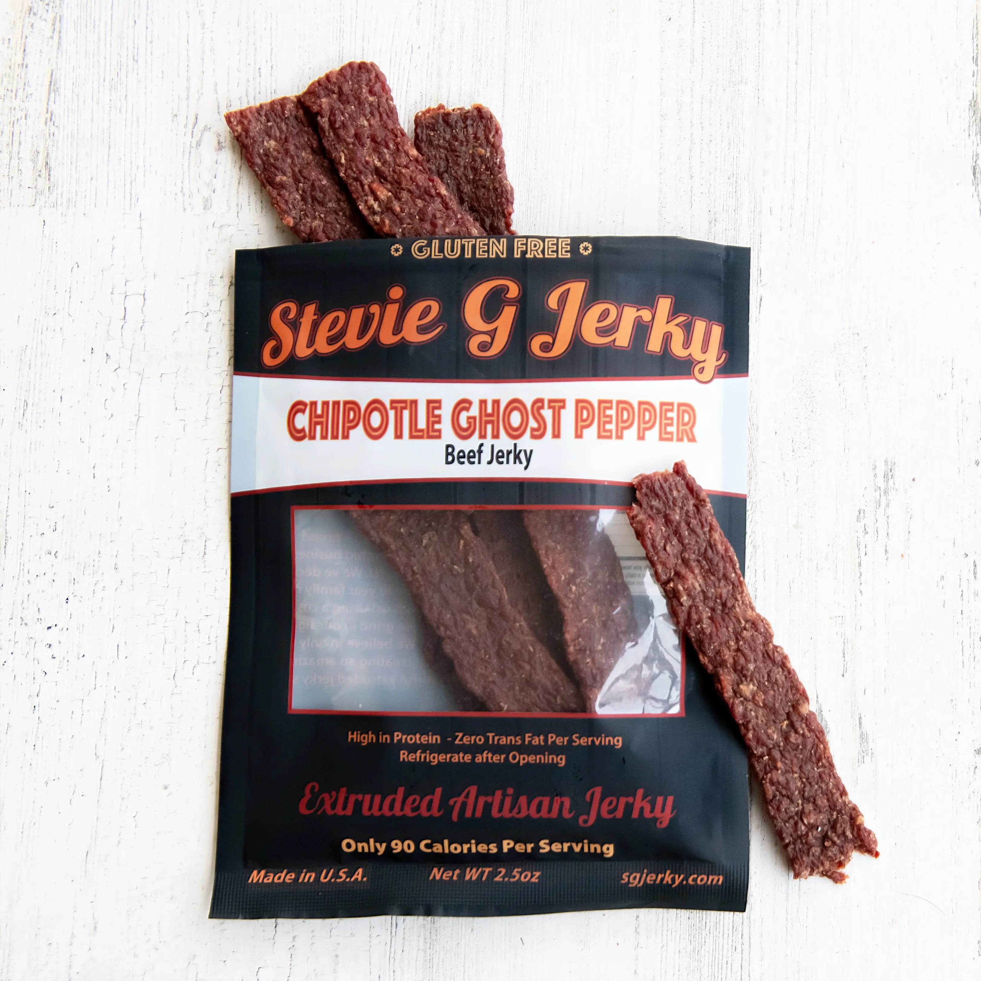 Smoked Chipotle Ghost Pepper Beef Jerky product photo from Sgjerky