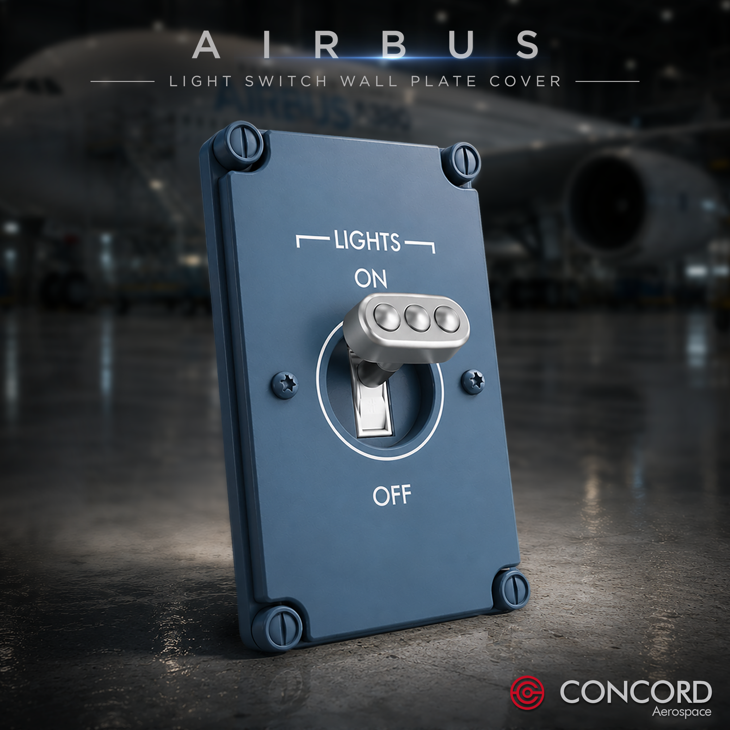 AIRBUS OVERHEAD LIGHTS PANEL WALL PLATE product photo from Concord Aerospace