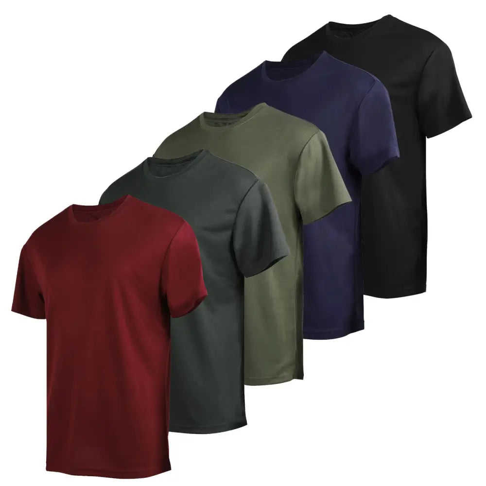 5 Pack Mens Short Sleeve Summer T Shirts product photo from Leehanton